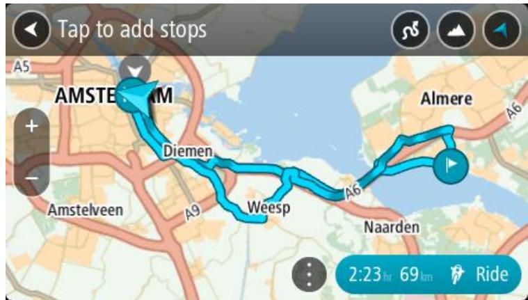 TOMTOM RIDER 400 EU 45 - Prendre un parcours à sensations avec des arrêts - 4
