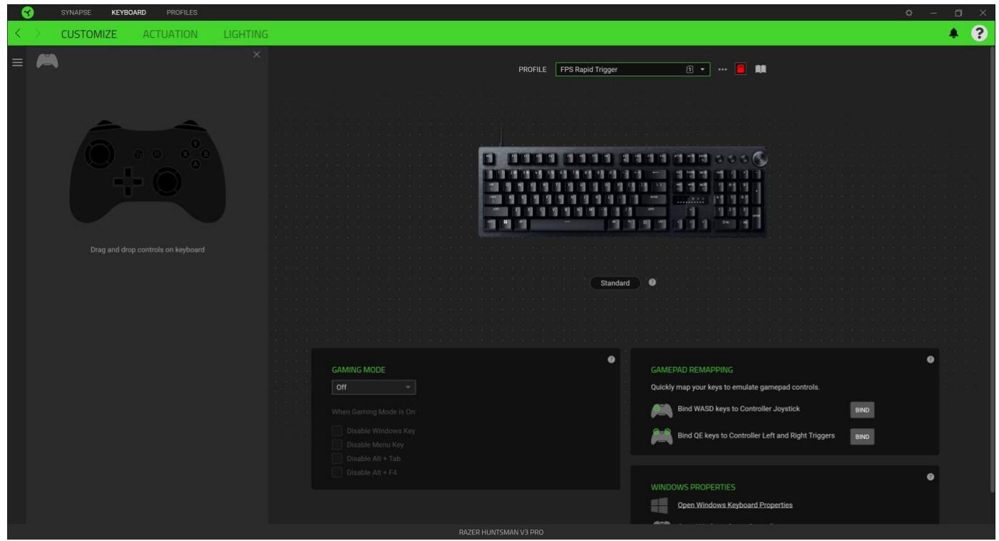 RAZER Huntsman V3 Pro TKL - Barre latérale de la manette - 1