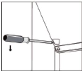 MOULINEX BARMSTTR78WH - INVERSION DU SENS D'OUVERTURE DE LA PORTE - 3