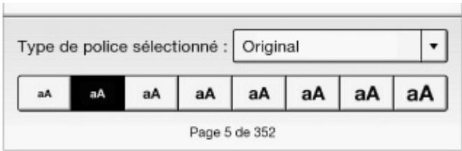 SONY PRST3SWC.CE7 - Changer la police et la taille de police - 1