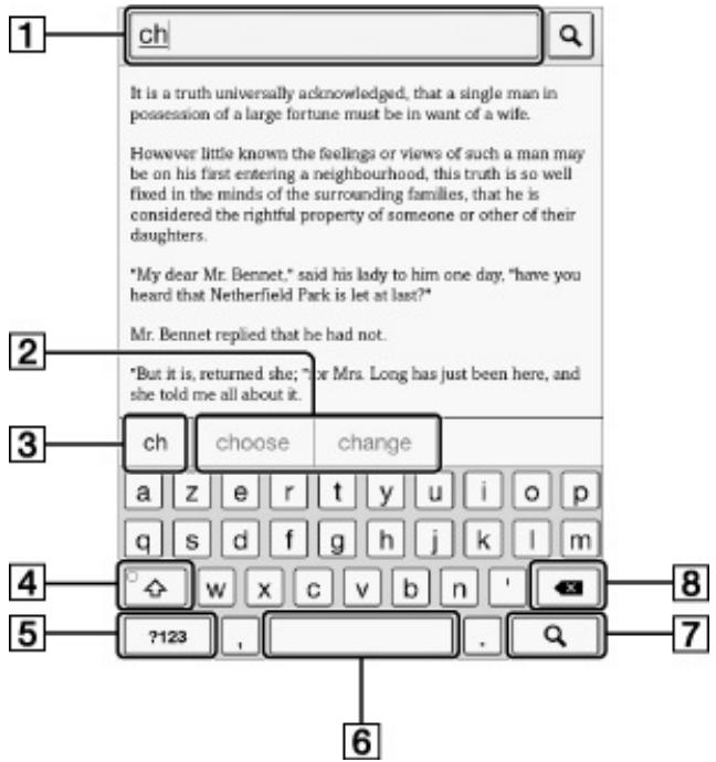 SONY PRST3SWC.CE7 - Disposition du clavier à l'écran - 1
