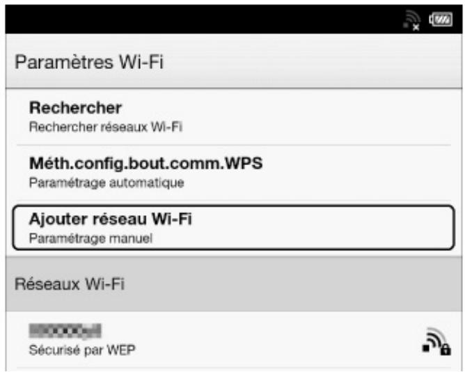 SONY PRST3SWC.CE7 - Configurer manuellement une connexion wifi - 1
