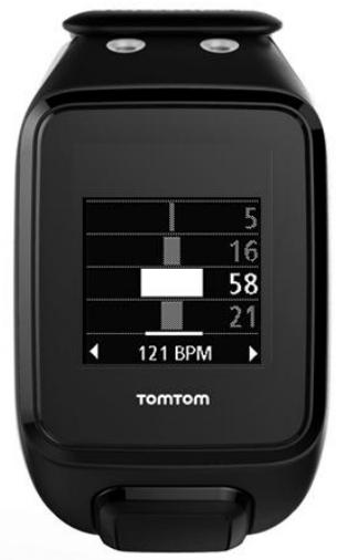 TOMTOM SPARK MUSIC CARD LARGE MARRON - Suivre la progression dans une zone de fréquence cardiaque - 2
