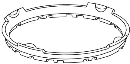 MIELE KM 2012 INOX - Support circulaire pour wok - 1