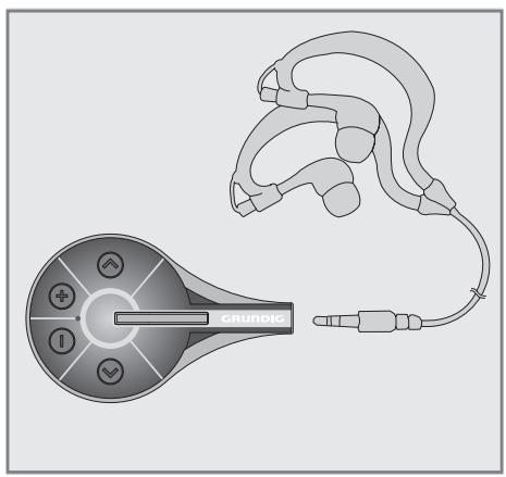 GRUNDIG MP 928 - Brancher les écouteurs - 1