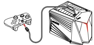 LENOVO IDEAC710-15ISH - Connexion du contrôle Xbox à votre ordinateur via un cable Micro USB. - 1