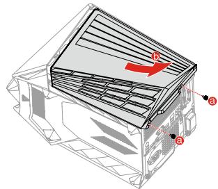 LENOVO IDEAC710-15ISH - Retrait du capot de l'ordinateur - 1
