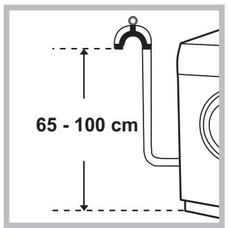 INDESIT IWD91282C - Raccordement du tuyau de vidange - 1