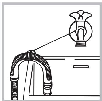 INDESIT IWD91282C - Raccordement du tuyau de vidange - 2