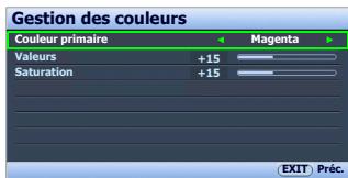 BENO W2000 - Gestion des couleurs - 2
