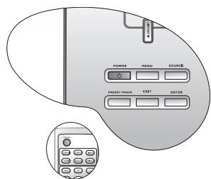 BENO W2000 - Allumer le projecteur - 1