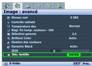 BENO W2000 - Décalage de l'objet de projection - 1