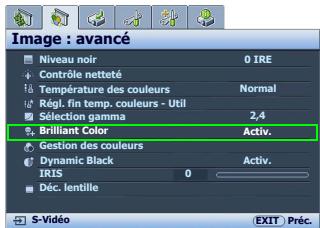 BENO W2000 - Ajustement de Brilliant Color - 1