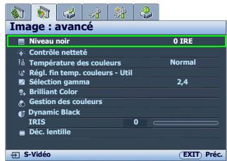 BENO W2000 - Paramètre Niveau noir - 1