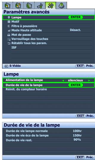 BENO W2000 - - Régler Alimentation de la lampe en silencieux - 1