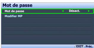 BENO W2000 - Définition d'un mot de passer - 2