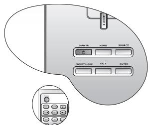 BENO W2000 - Eteindre le projecteur - 1