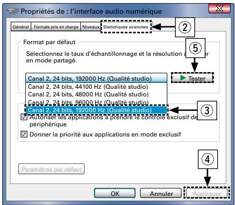 DENON DA300 USB - Vérification de la sortie audio. - 2
