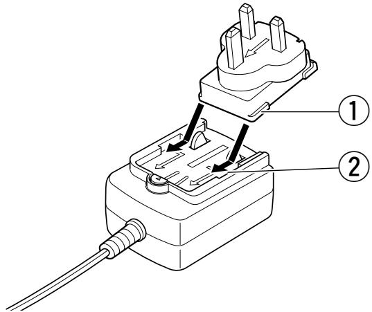 DENON DA300 USB - Comment attacher la prise de l'adaptateur CA (pour le RU) - 1