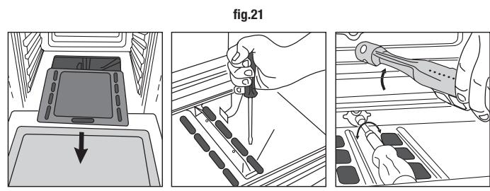 AIRLUX CE9O02GTiX2 - RéGLAGE DU MINIMUM SUR LE BRULEUR FOUR ET BRULEUR GRILL (fig. 22 page 14) - 3