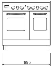 FRATELLI ONOFRI MCE 102 R ROUGE - DIMENSIONS D'ENCOMBREMENT (mod. 192) - 1