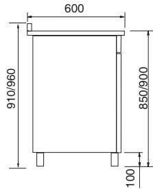 FRATELLI ONOFRI MCE 102 R ROUGE - DIMENSIONS D'ENCOMBREMENT (mod. 192) - 2