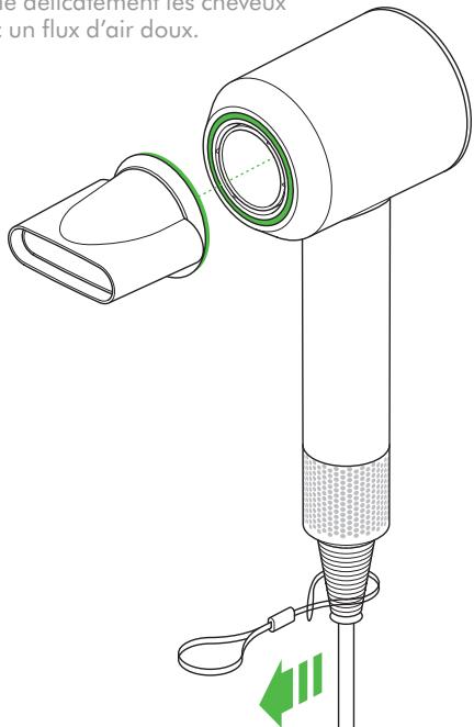 MAROUE SUPERSONIC WHITE/SILVER - Embout lissant - 1