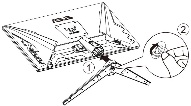 ASUS VG289Q1A - To assemble the monitor: - 2