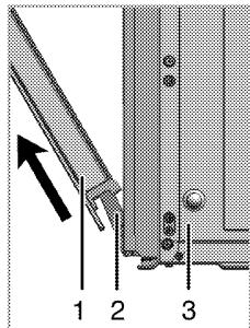 LEISURE CR100F320XG - Retirer la porte du four. - 3