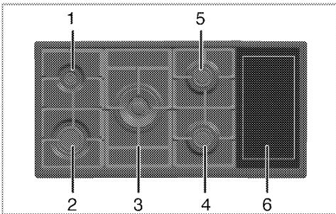 LEISURE CR100F320XG - Utilisation des tables de cuisson - 1
