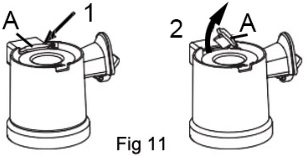 DARRYTECH WOODCENTRIFUGESETCF-121 - S'il reste des résidus dans l'entrée du bec verseur de pulpe - 1
