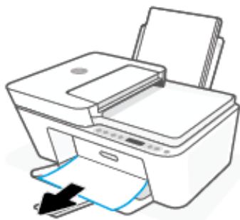 HP DeskJet Plus 4122 - Élimination d'un bourrage papier du bac de sortie - 1