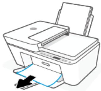 HP DeskJet Plus 4122 - Élimination d'un bourrage papier à partir de la porte d'accès des cartouches - 2