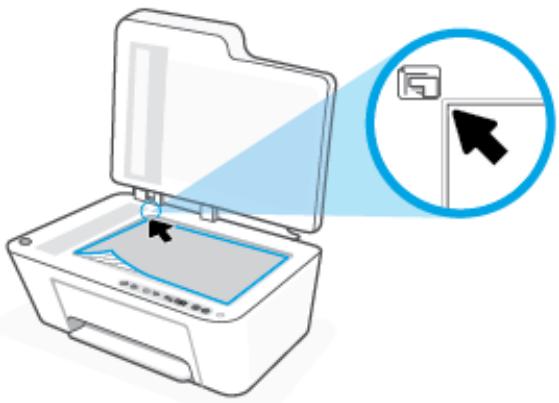 HP DeskJet Plus 4122 - Chargement d'un original - 2