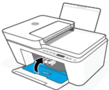 HP DeskJet Plus 4122 - Élimination d'un bourrage papier à partir de la porte d'accès des cartouches - 3