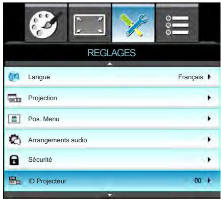 OPTOMAR DH1011 - REGLAGES - 1