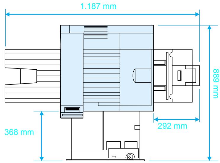 HEWLETT PACKARD LaserJet 8150 - Paso 1 Prepare el emplazimiento de la impresora - 1