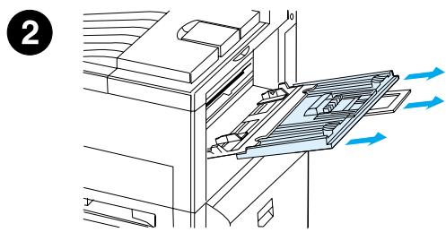 HEWLETT PACKARD LaserJet 8150 - Schritt 8 Laden von Fach 1 (Optional) - 2