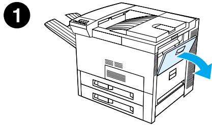 HEWLETT PACKARD LaserJet 8150 - Etapa 8 Carregamento de papel na bandeja 1 (optional) - 1