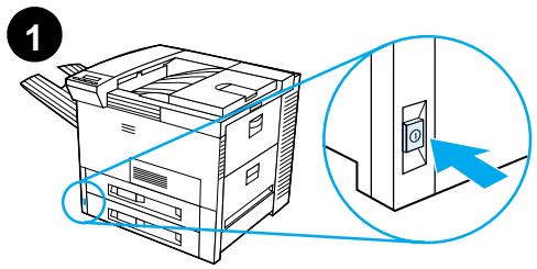 HEWLETT PACKARD LaserJet 8150 - Branchement du câble parallèle - 1