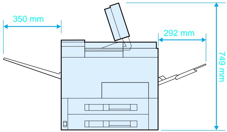 HEWLETT PACKARD LaserJet 8150 - Punto 1 Preparazione del luogo d'installazione della stampante - 2
