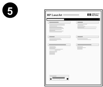HEWLETT PACKARD LaserJet 8150 - Step 12 Test the Printer - 5