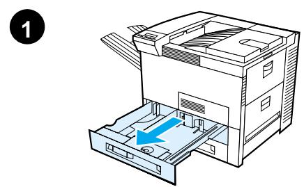 HEWLETT PACKARD LaserJet 8150 - Paso 7 Ponga papel en las bandejas 2 y 3 - 1