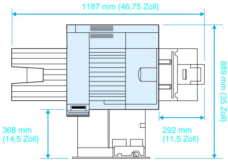 HEWLETT PACKARD LaserJet 8150 - Grosse des Druckers - 1
