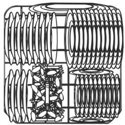SMEG STX130L - SUPPORTS PANIER INFÉRIEUR - 2