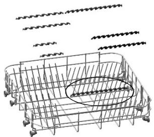 SMEG STX130L - SUPPORTS PANIER INFÉRIEUR - 1
