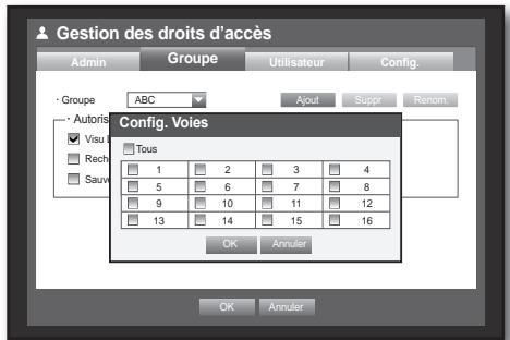 SAMSUNG SDS-P3042 - Pour définiir une autorisation de groupe - 1