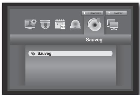 SAMSUNG SDS-P3042 - Réglage de la sauvegarde - 1