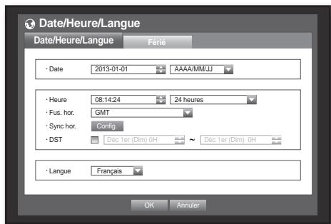 SAMSUNG SDS-P3042 - Réglage de Date/Heure/Langue - 3