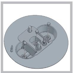 HOTPOINT PH 750 T HA/WH - Remplacement des injecteurs sur le brûleur "deux flames" indépendantes : - 2